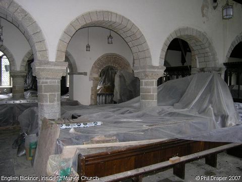 Recent Photograph of Inside St Mary's Church (English Bicknor)