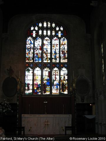 Recent Photograph of St Mary's Church (The Altar) (Fairford)