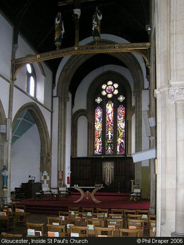 Recent Photograph of Inside St Paul's Church (Gloucester)