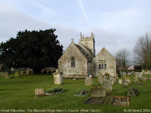 Recent Photograph of The Blessed Virgin St Mary's Church (Rear View) (Great Witcombe)