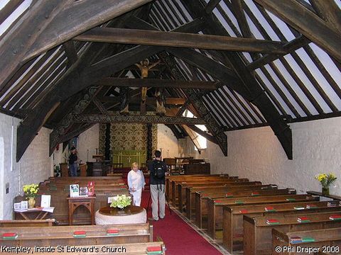 Recent Photograph of Inside St Edward's Church (Kempley)