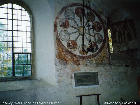 Recent Photograph of Wall Fresco in St Mary's Church (Kempley)