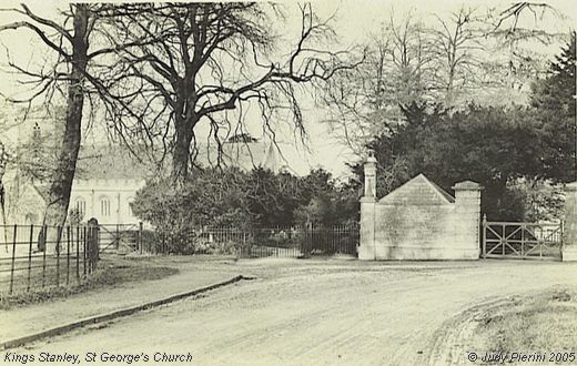 Old Postcard of St George's Church Avenue (Kings Stanley)