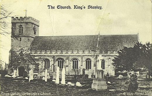 Old Postcard of St George's Church (Kings Stanley)