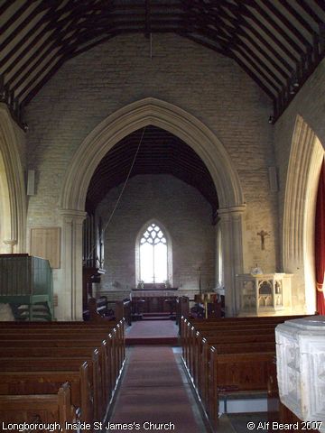 Recent Photograph of Inside St James's Church (Longborough)