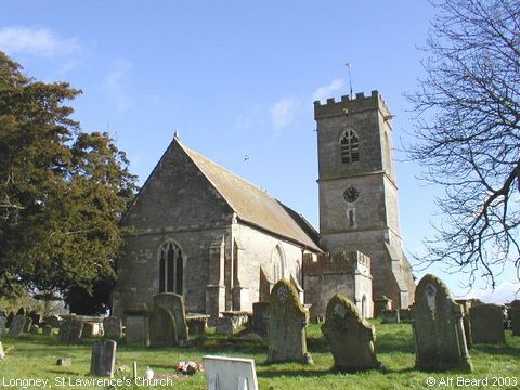 Recent Photograph of St Lawrence's Church (in Spring) (Longney)