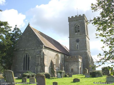 Recent Photograph of St Lawrence's Church (in Summer) (Longney)