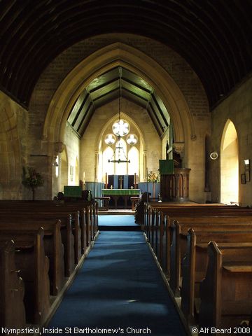Recent Photograph of Inside St Bartholomew's Church (Nympsfield)