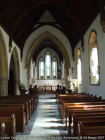 Recent Photograph of Inside Church of the Holy Ascension (Lower Oddington)