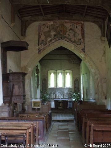 Recent Photograph of Inside St Nicholas's Church (Oddington)