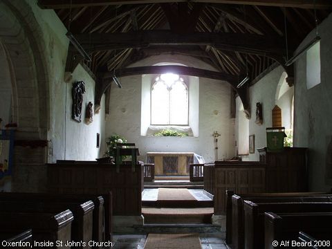 Recent Photograph of Inside St John's Church (Oxenton)