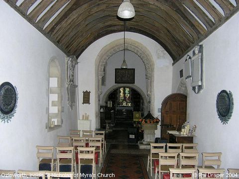 Recent Photograph of Inside St Nicholas of Myra's Church (Ozleworth)