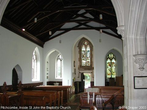 Recent Photograph of Inside St John the Baptist's Church (Pitchcombe)