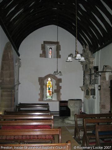 Recent Photograph of Inside St John the Baptist's Church (West) (Preston by Ledbury)