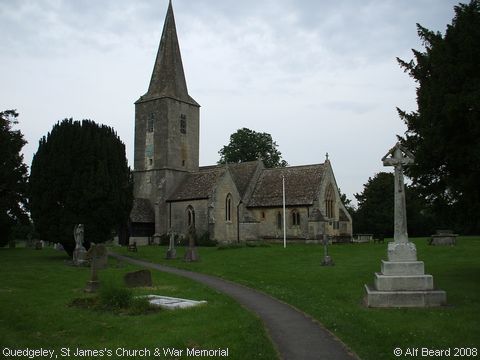 Recent Photograph of St James's Church & War Memorial (Quedgeley)