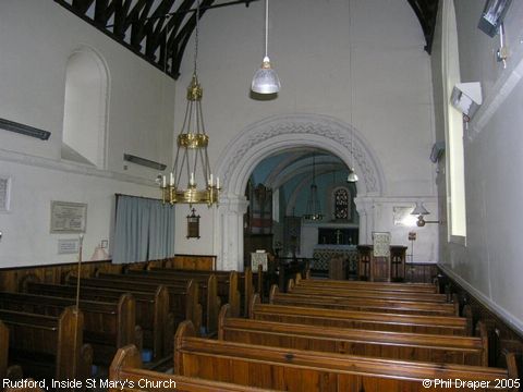 Recent Photograph of Inside St Mary's Church (Rudford)