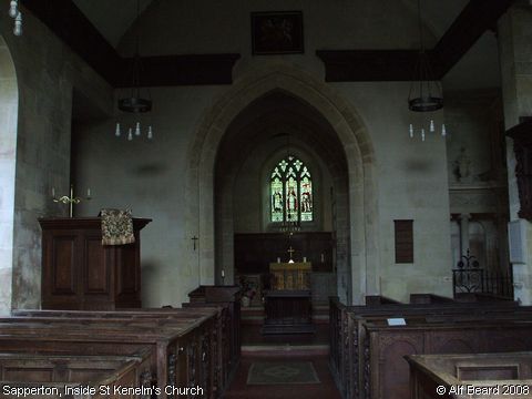 Recent Photograph of Inside St Kenelm's Church (Sapperton)