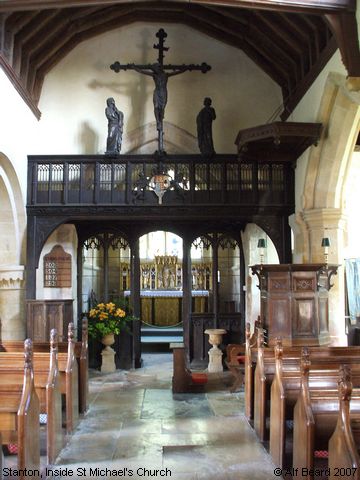 Recent Photograph of Inside St Michael's Church (Stanton)