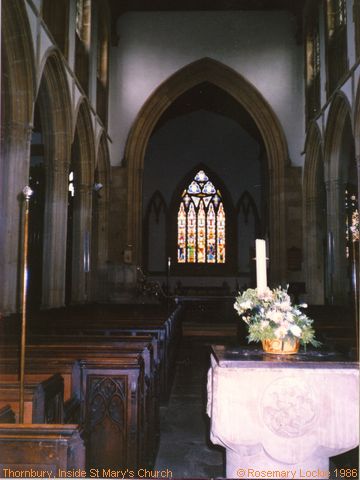 Recent Photograph of Inside St Mary the Virgin's Church (Thornbury)