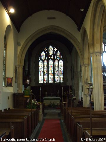 Recent Photograph of Inside St Leonard's Church (Tortworth)