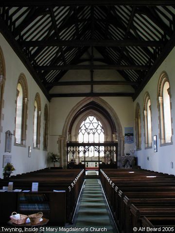 Recent Photograph of Inside St Mary Magdalene's Church (Twyning)