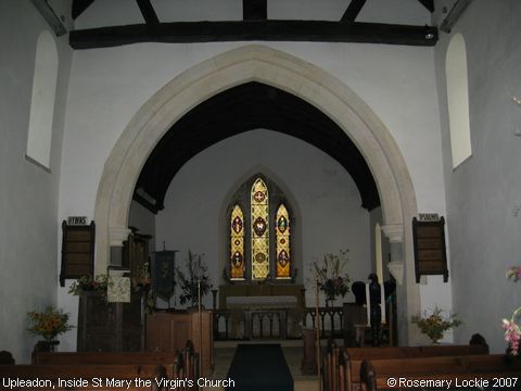 Recent Photograph of Inside St Mary the Virgin's Church (East) (Upleadon)
