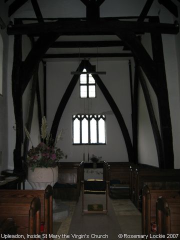 Recent Photograph of Inside St Mary the Virgin's Church (West) (Upleadon)