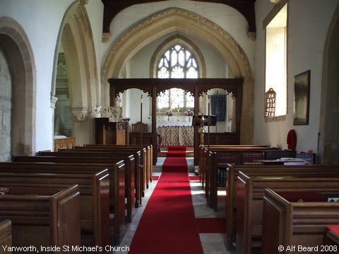 Recent Photograph of Inside St Michael's Church (Yanworth)