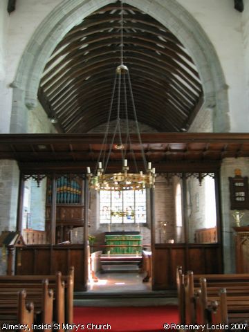Recent Photograph of Inside St Mary's Church (Almeley)