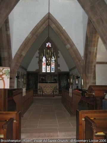 Recent Photograph of Inside All Saints Church (Brockhampton by Ross)
