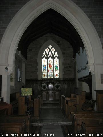 Recent Photograph of Inside St James's Church (Canon Frome)