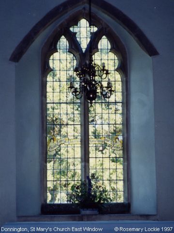Recent Photograph of St Mary's Church East Window (Donnington)