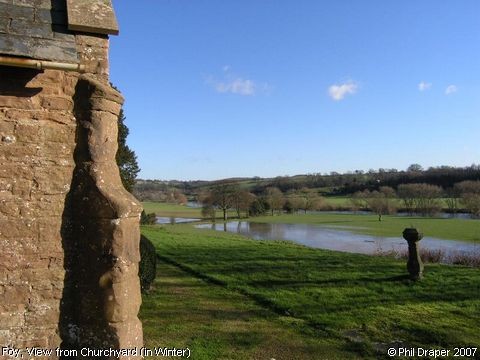 Recent Photograph of View from Churchyard (in Winter) (Foy)