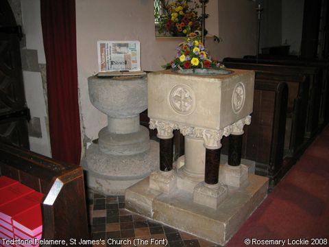 Recent Photograph of St James's Church (The Font) (Tedstone Delamere)