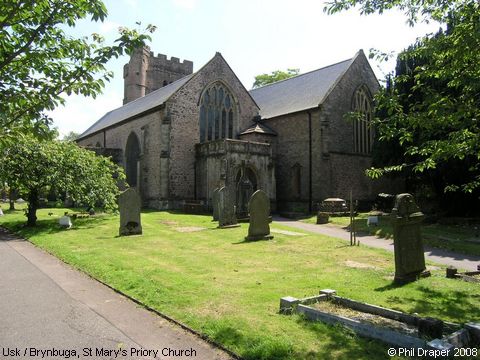 Recent Photograph of St Mary's Priory Church (Usk / Brynbuga)