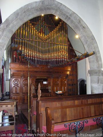 Recent Photograph of St Mary's Priory Church (Organ) (Usk / Brynbuga)