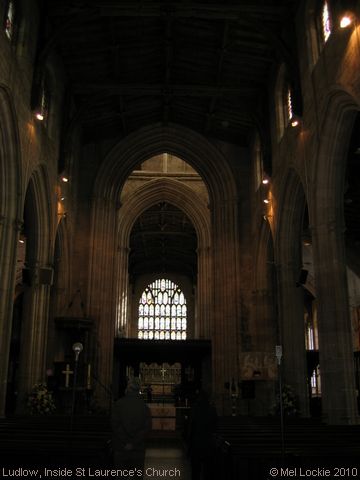 Recent Photograph of Inside St Laurence's Church (Ludlow)