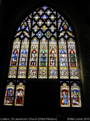 Recent Photograph of St Laurence's Church (West Window) (Ludlow)