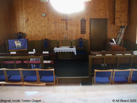 Recent Photograph of Inside Tomkin Chapel (Bagnall)