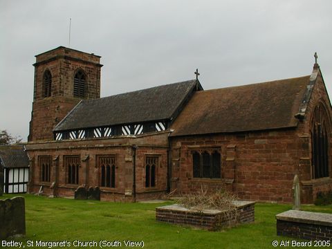 Recent Photograph of St Margaret's Church (South View) (Betley)