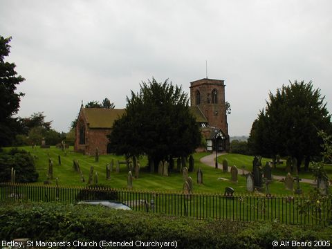 Recent Photograph of St Margaret's Church (Extended Churchyard) (Betley)
