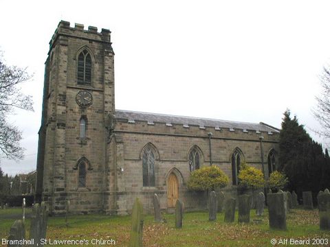 Recent Photograph of St Lawrence's Church (in Winter) (Bramshall)