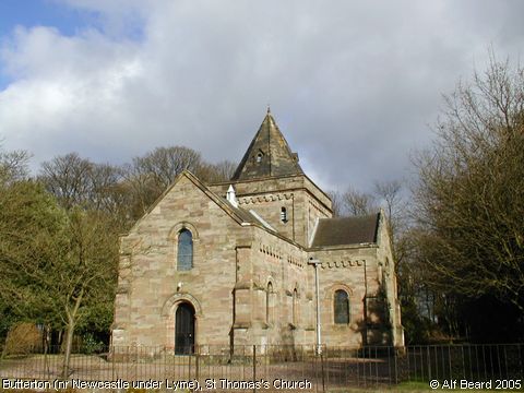 Recent Photograph of St Thomas's Church (Butterton by Newcastle)
