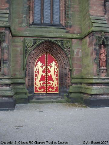 Recent Photograph of St Giles's RC Church (Pugin's Doors) (Cheadle)