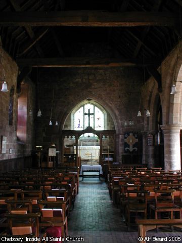 Recent Photograph of Inside All Saints Church (Chebsey)