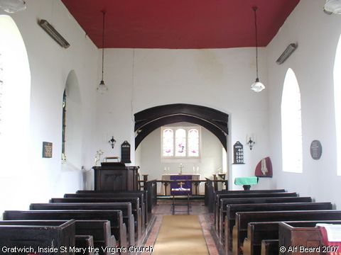 Recent Photograph of Inside St Mary the Virgin's Church (Gratwich)