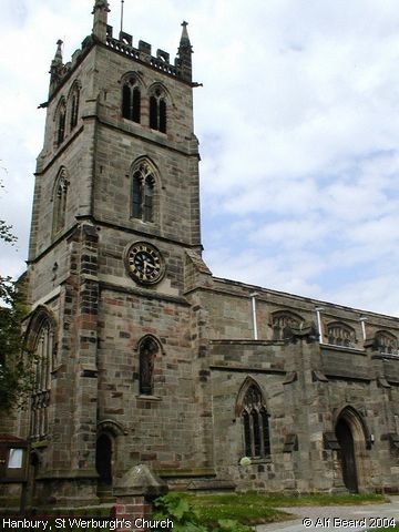 Recent Photograph of St Werburgh's Church (Hanbury)