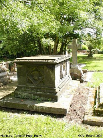 Recent Photograph of Tomb of Hugh Bailye (Hanbury)