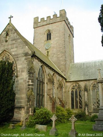 Recent Photograph of All Saints Church (Church Leigh)