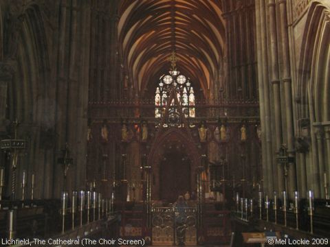 Recent Photograph of The Cathedral (The Choir Screen) (Lichfield)